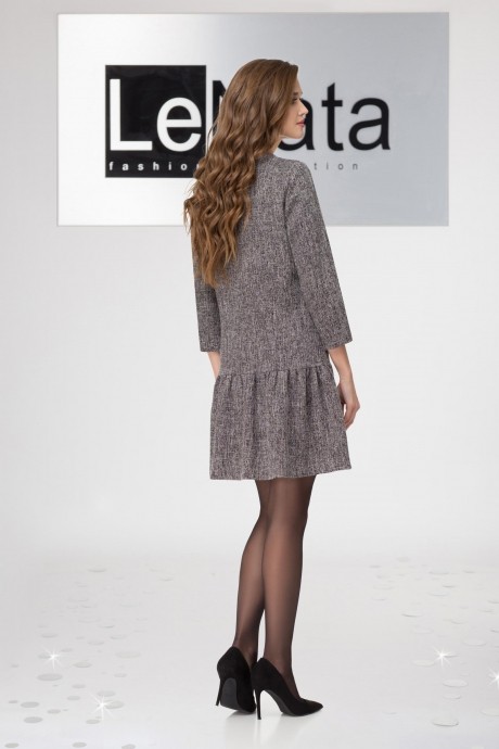 Платье LeNata 11945 серо-чёрный размер 44-48 #3