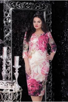 LeNata 12590 розовые цветы