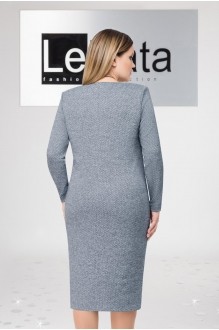 LeNata 11963 серо-синий в черную точку #2