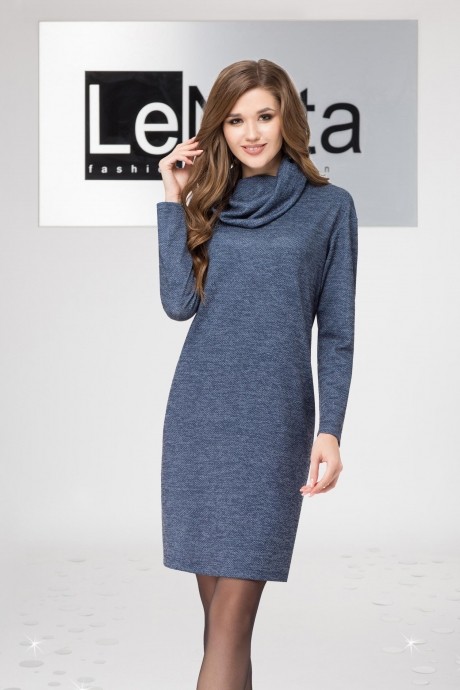 Платье LeNata 11956 синий размер 44-54 #1