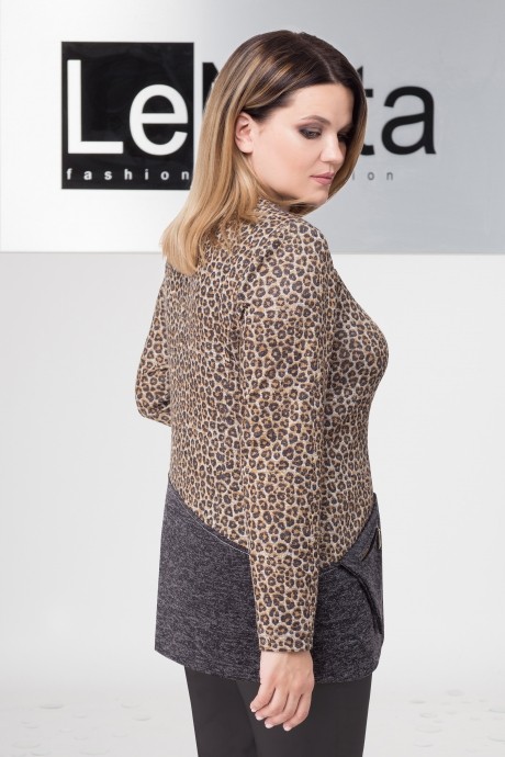 Джемпер (кофта) LeNata 11965 леопард размер 54-64 #2