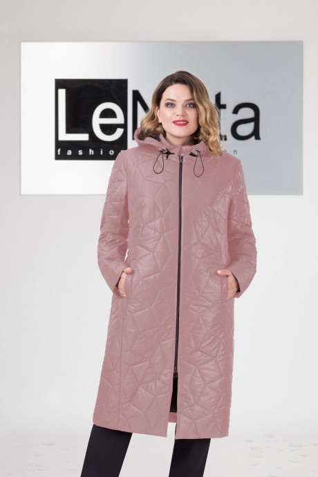 Пальто LeNata 11964 пудра размер 50-60 #1