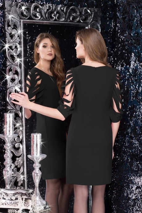 Вечернее платье LeNata 11721 чёрный размер 44 #4