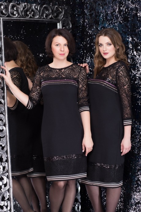 Вечернее платье LeNata 11978 -1 черный размер 50-54 #2