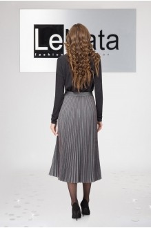LeNata 11952 -1 серый с бордовой полоской #2