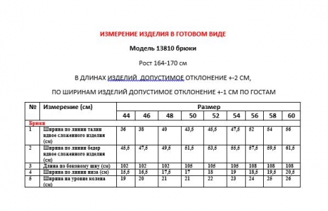 Брюки LeNata 13810 тёмно-синий размер 44-60 #3