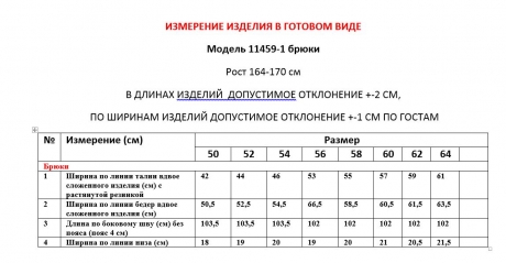 Брюки LeNata 11459 -1 бирюза размер 50-64 #3