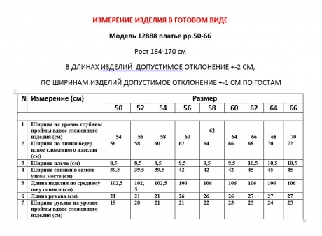 Платье LeNata 12888 голубой размер 50-66 #3