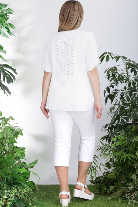 Блузка, туника, рубашка LeNata 12895 -1 белый размер 48-66 #2