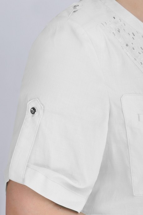 Блузка, туника, рубашка LeNata 12895 -1 белый размер 48-66 #3