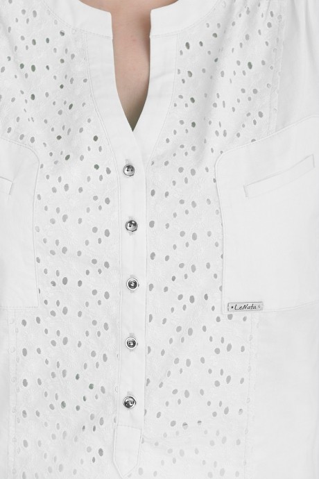 Блузка, туника, рубашка LeNata 12895 -1 белый размер 48-66 #4