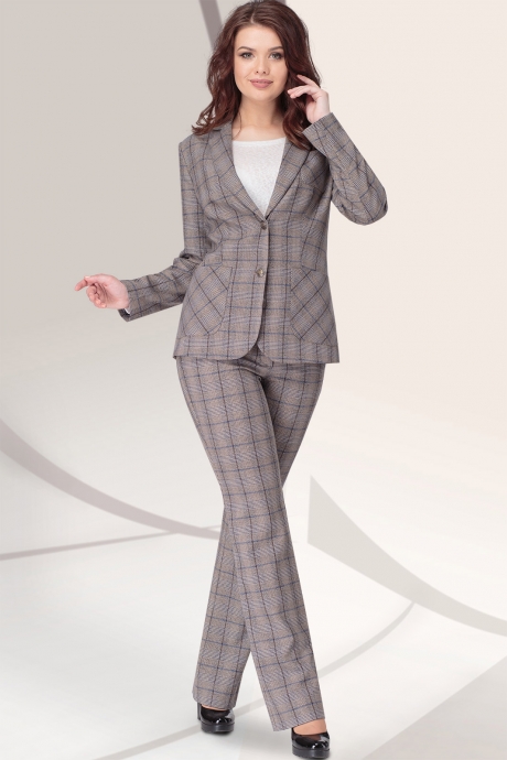 LeNata 31035 коричневая клетка #1