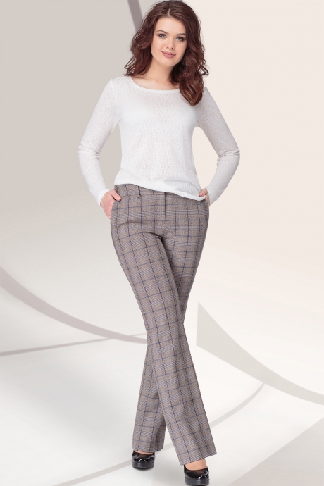 LeNata 31035 коричневая клетка #4