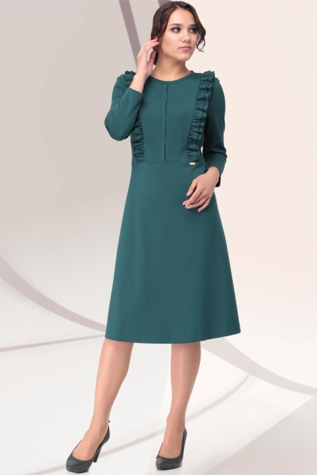 Платье LeNata 11037 зелёный размер 44-48 #1