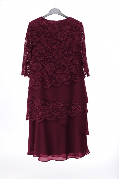 Вечернее платье LeNata 11051 бордо размер 50-54 #5