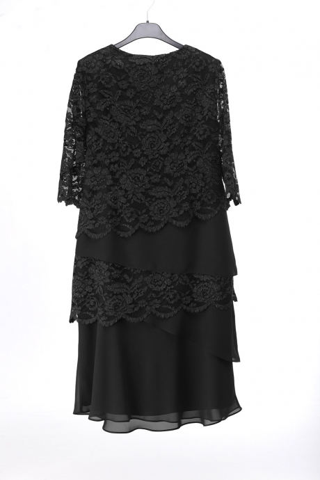 Вечернее платье LeNata 11051 чёрный размер 50-54 #5