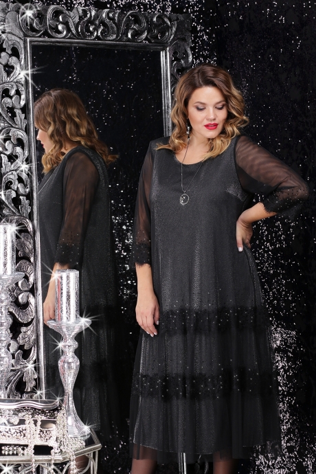 Вечернее платье LeNata 11064 чёрный размер 50 #1