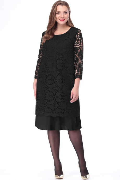 Вечернее платье LeNata 11048 чёрный размер 50-52 #1