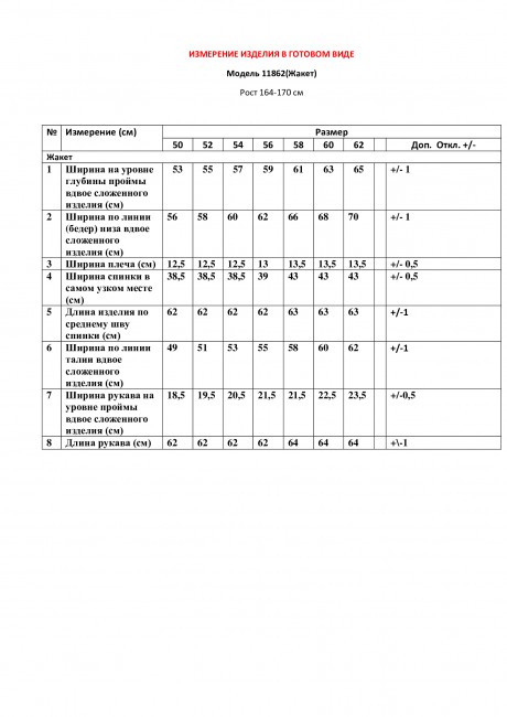 Жакет (пиджак) LeNata 11862 оливковый размер 50-62 #5