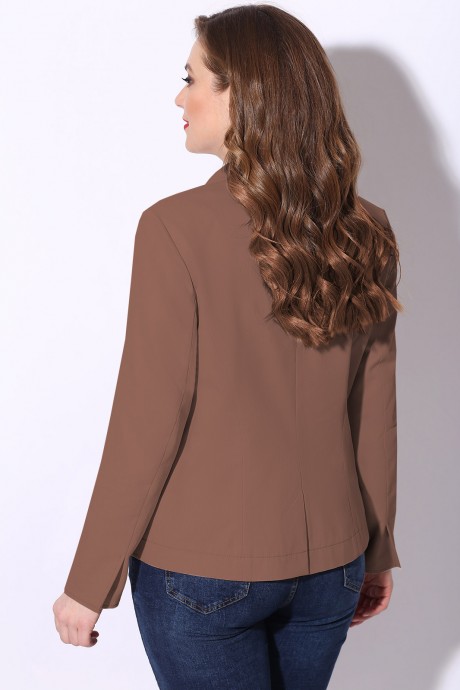 Жакет (пиджак) LeNata 11862 коричневый размер 56-60 #4