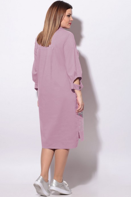 Платье LeNata 11119 розовый размер 50-60 #4