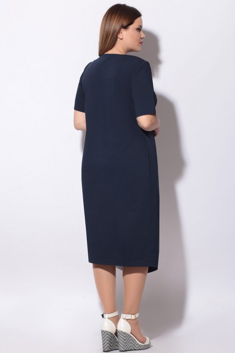 Платье LeNata 12128 синий размер 50-52 #3