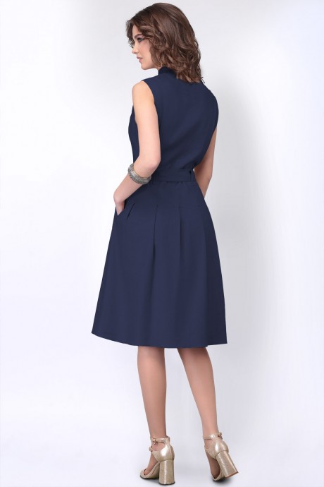 Платье LeNata 11014 синий размер 44-48 #3