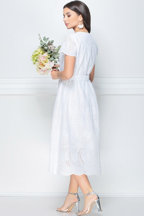 Платье LeNata 12123 белый размер 44-54 #3