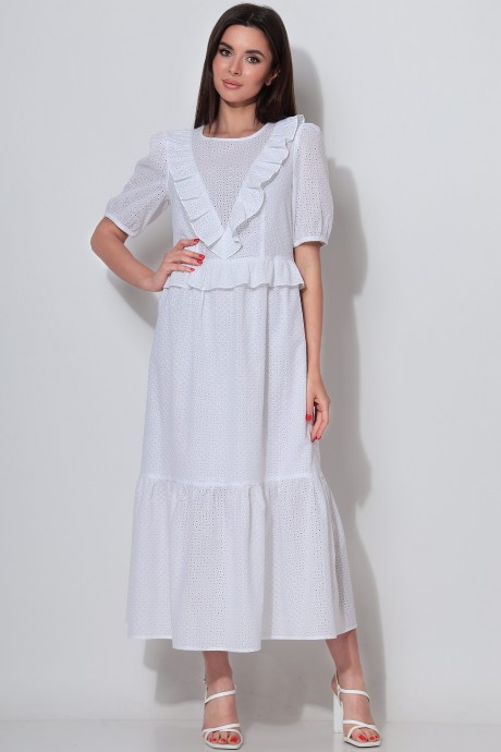 Платье LeNata 11283 белый размер 44-48 #3