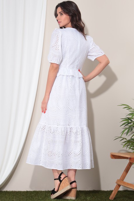 Платье LeNata 11283-1 белый размер 44-48 #4