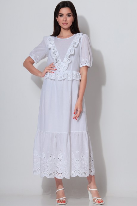 Платье LeNata 12283 белый размер 44-48 #3