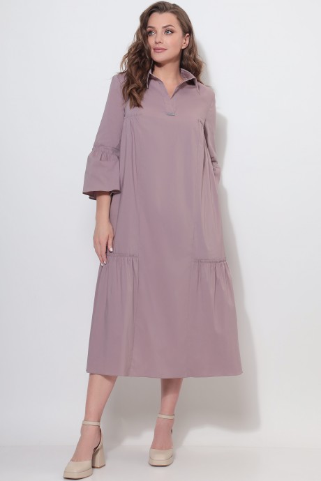 Платье LeNata 11125 розовый размер 50-60 #1