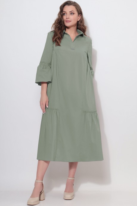 Платье LeNata 11125 светло-зеленый размер 50-60 #1