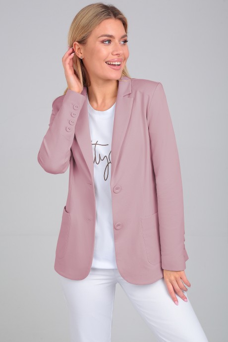Жакет (пиджак) LeNata 13200 розовый размер 44-54 #3