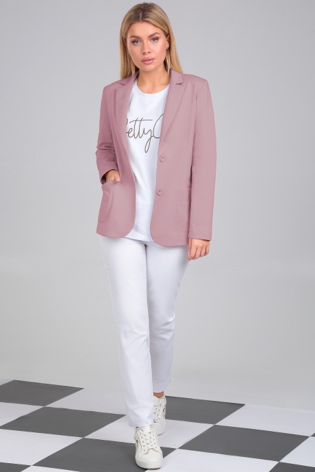Жакет (пиджак) LeNata 13200 розовый размер 44-54 #4