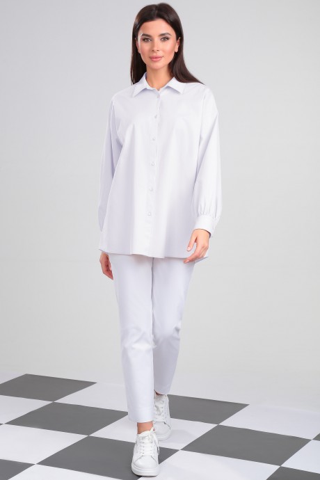 Блузка LeNata 11321 белый размер 44-48 #5
