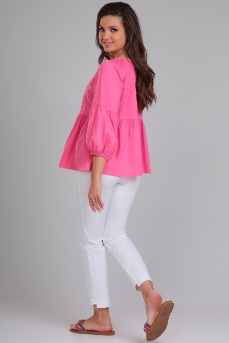 Блузка LeNata 11320 розовый размер 44-48 #5