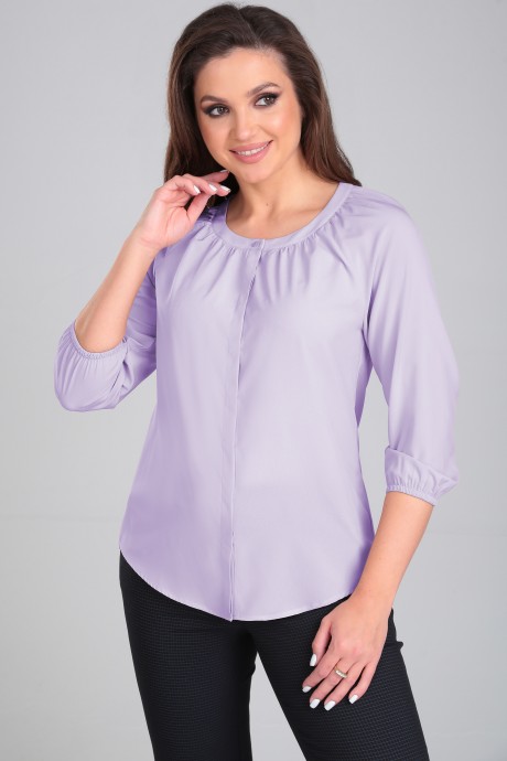 Блузка LeNata 12104 лиловый размер 44-54 #2