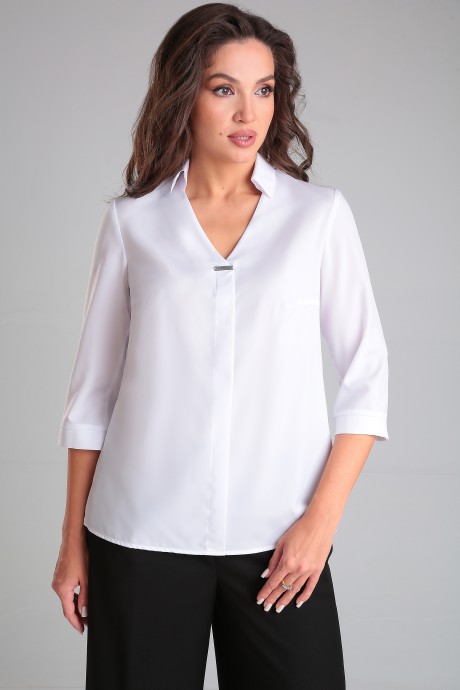 Блузка LeNata 11339 белый размер 44-54 #1