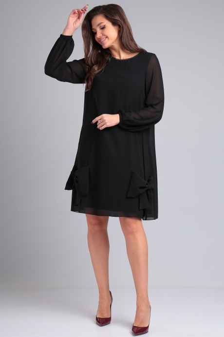 Платье LeNata 16364 черный размер 44-54 #2