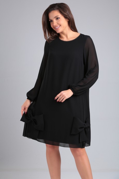 Платье LeNata 16364 черный размер 44-54 #3