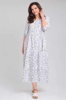 Платье LeNata 13273 дизайн на белом #1