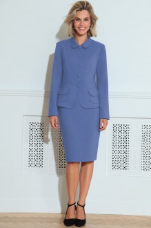 Юбочный костюм LeNata 21212 темно-голубой