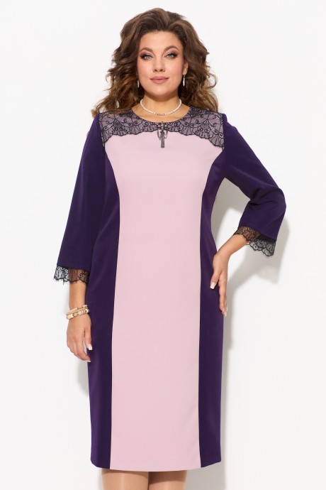 Вечернее платье FITA 1233 чернично-розовый размер 52-62 #2