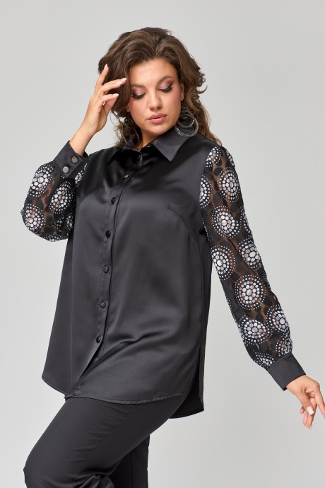 Блузка FITA 2032 черный размер 50-66 #4