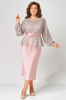 Костюм FITA 3223 двойка розовый + серый