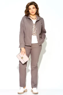 Брючный костюм FITA 40111 тройка шоколадный