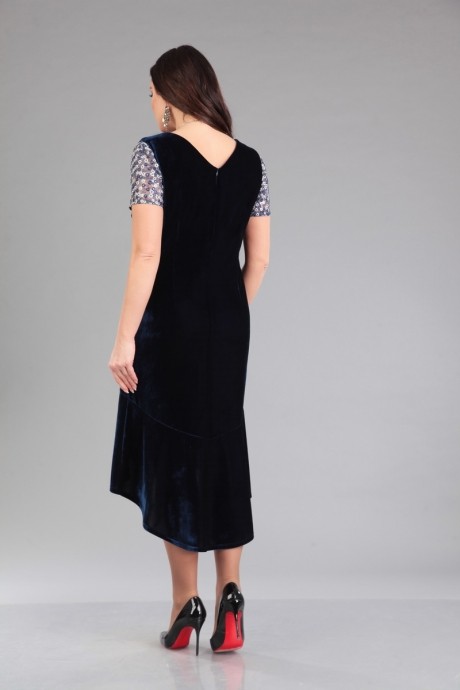 Вечернее платье IVA 978 синий размер 52-56 #3