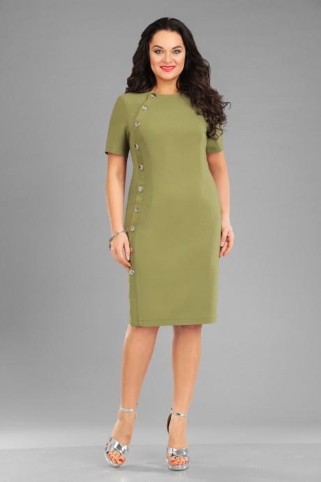 Вечернее платье IVA 957 -1 оливковый размер 52-56 #1