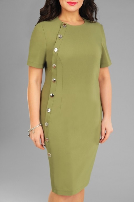 Вечернее платье IVA 957 -1 оливковый размер 52-56 #2